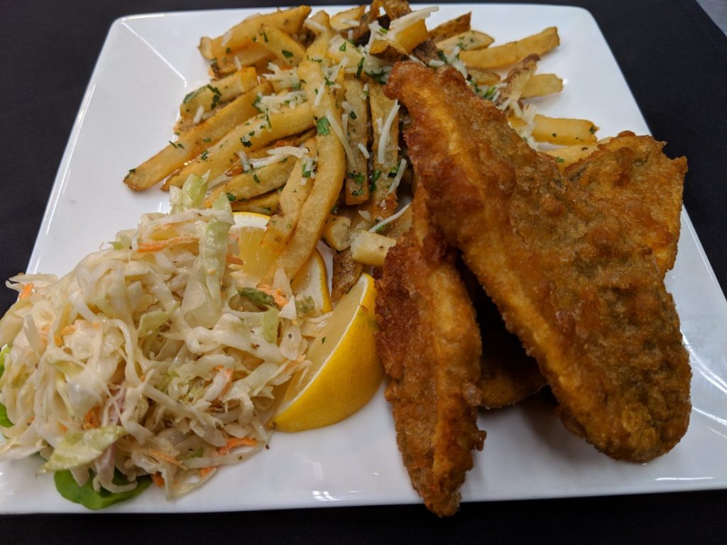 Fish & Chips at AQUA Restaurant