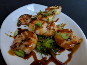 Shrimp Skewers Fall 2018 Menu AQUA Restaurant Duck NC