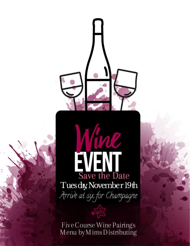 AQUA Restaurant's November 2019 Wine Event